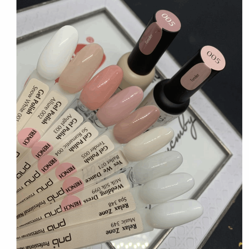 Gel Polish PNB Gel polish 8ml Nude collection 01-02-03-04-05-071-099-295-348-349