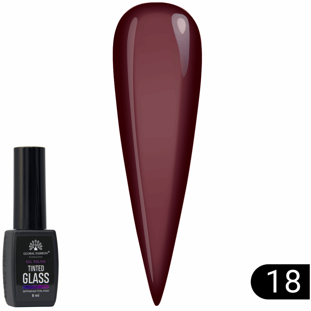 Gel Polish JELLY VITRAGE GLOBAL FASHION Tinted Glass 8ml 18