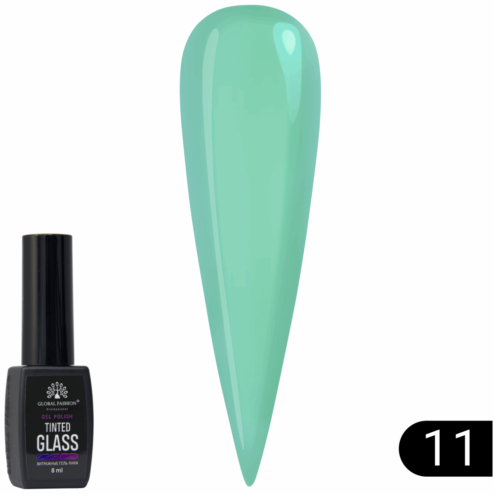 Gel Polish JELLY VITRAGE GLOBAL FASHION Tinted Glass 8ml 11