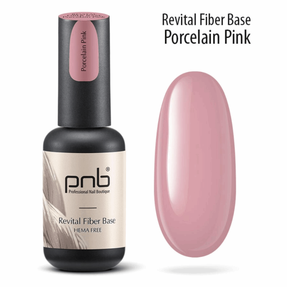 FIBER BASE COAT PNB Revital Porcelein Pink 8ml