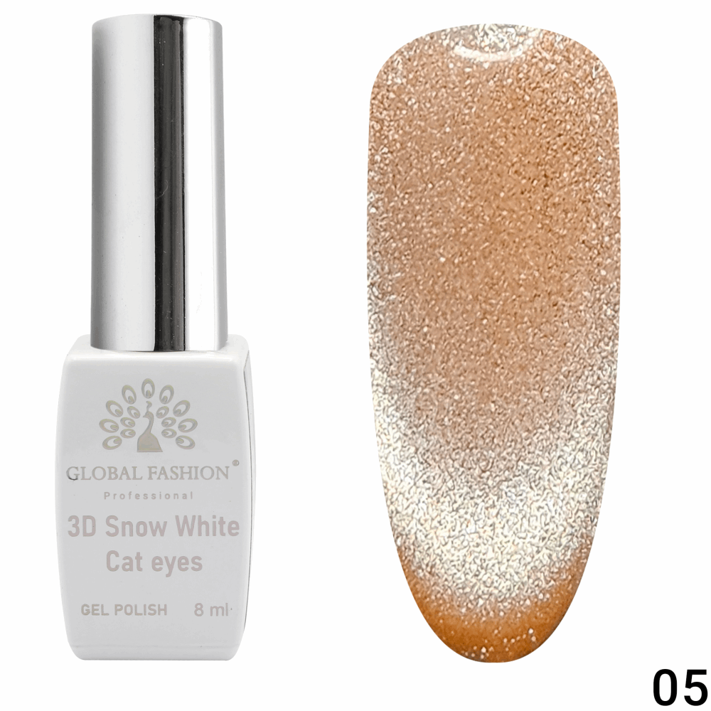 Gel Polish CAT EYE Global Fashion 3D SNOW 8ml 05