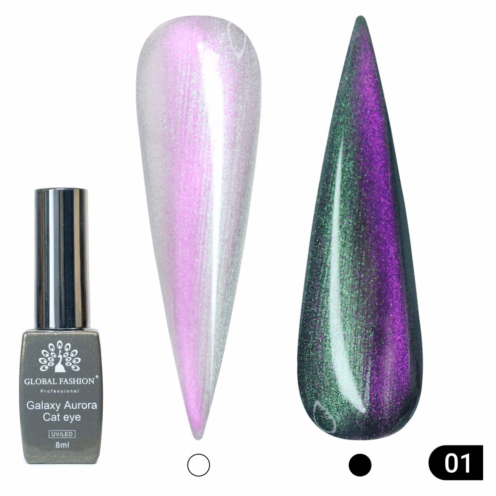 Gel Polish CAT EYE Global Fashion Galaxy Aurora 8ml 01