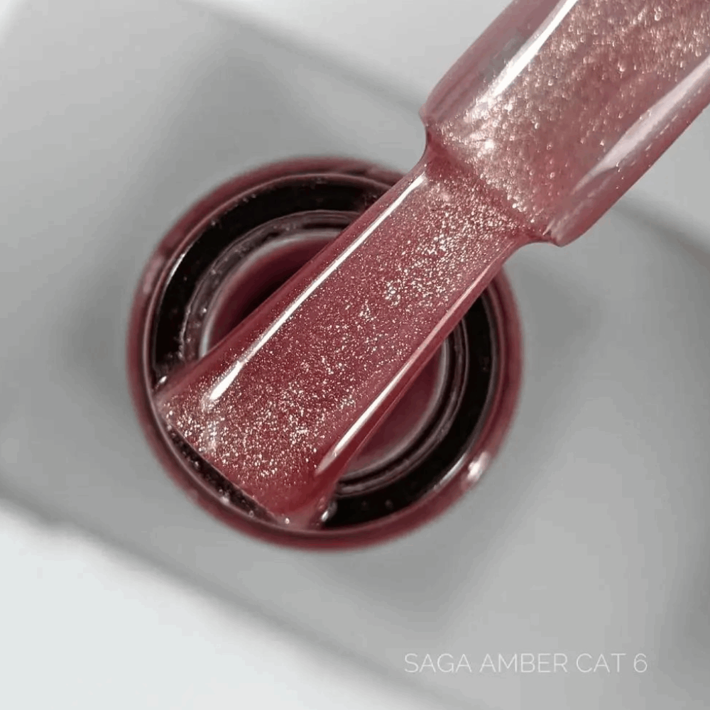 Gel Polish SAGA CAT EYE / USA AMBER 10ml 06