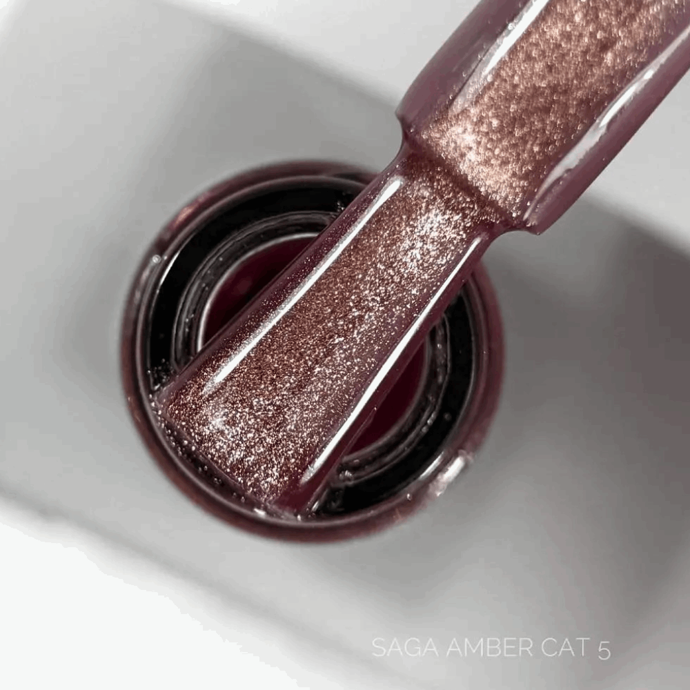 Gel Polish SAGA CAT EYE / USA AMBER 10ml 05