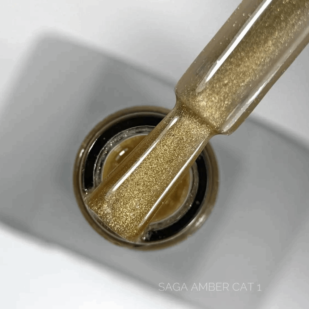Gel Polish SAGA CAT EYE / USA AMBER 10ml 01