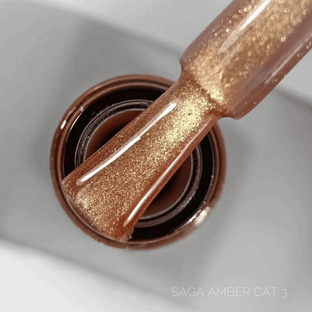 Gel Polish SAGA CAT EYE / USA AMBER 10ml 03
