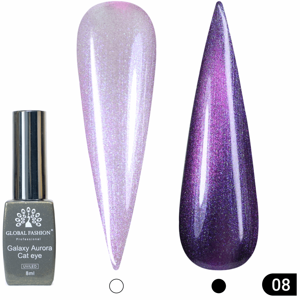 Gel Polish CAT EYE Global Fashion Galaxy Aurora 8ml 08