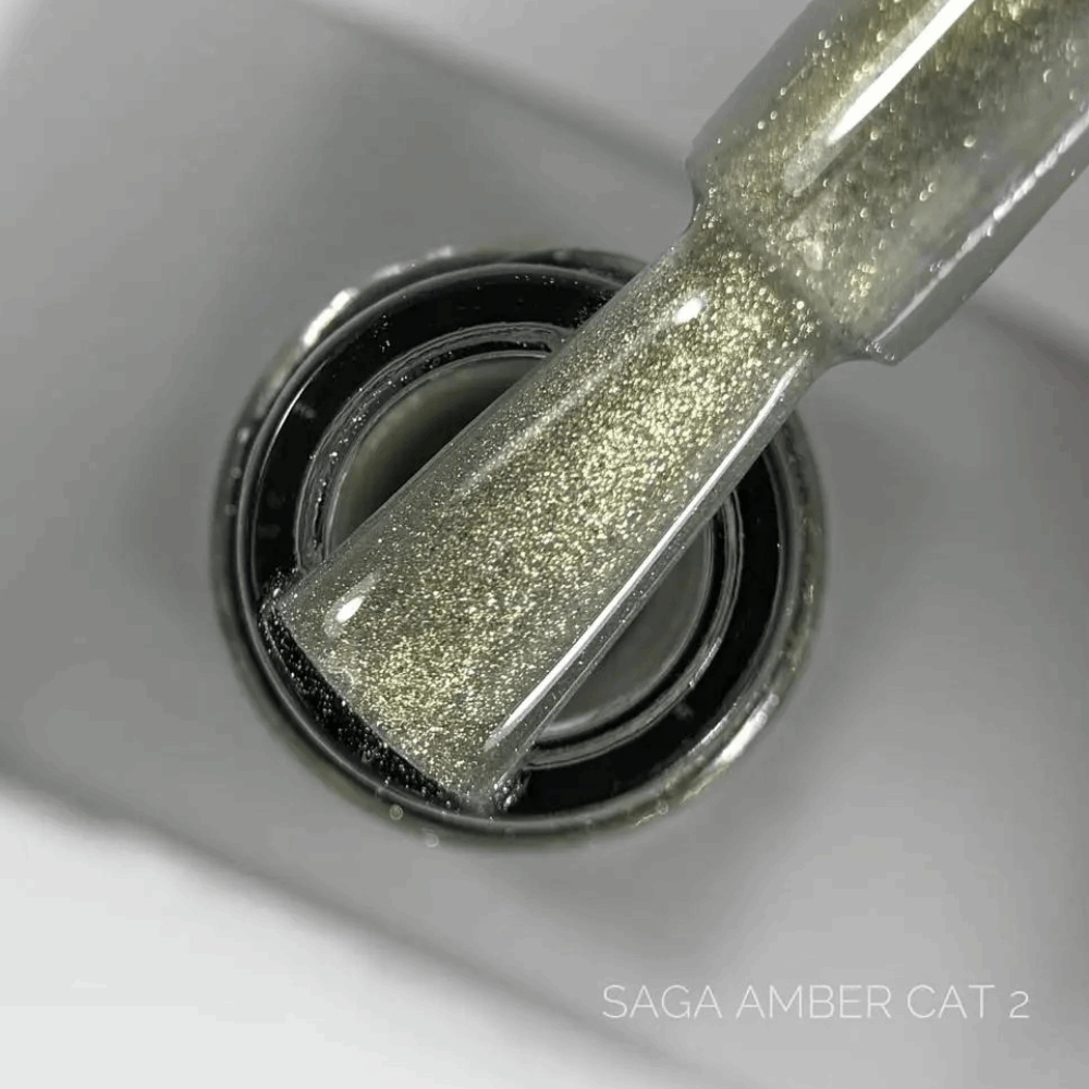 Gel Polish SAGA CAT EYE / USA AMBER 10ml 02