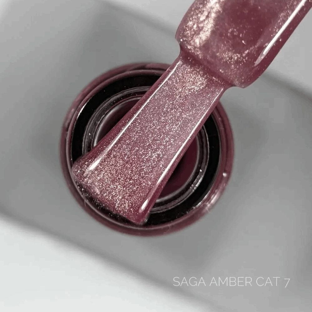 Gel Polish SAGA CAT EYE / USA AMBER 10ml 07