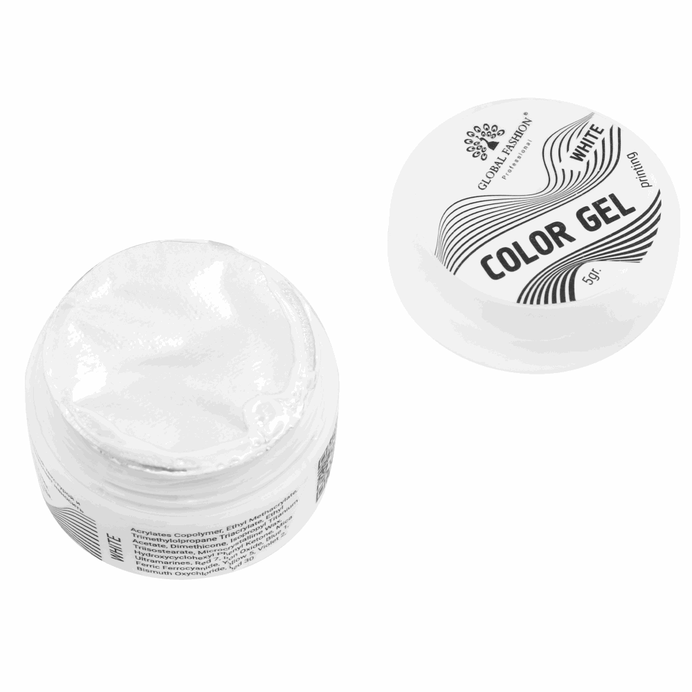 GEL PAINT &amp; STAMPING Global Fashion White 5ml