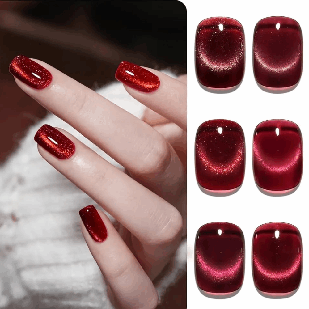 Gel Polish CAT EYE Global Fashion Cherry Red 8ml 06
