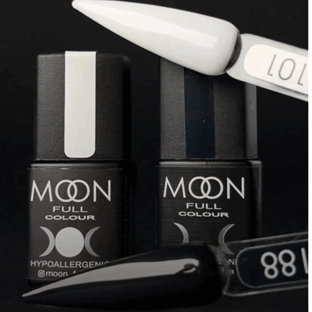 Gel Polish White &amp; Black MOON black / white 8ml