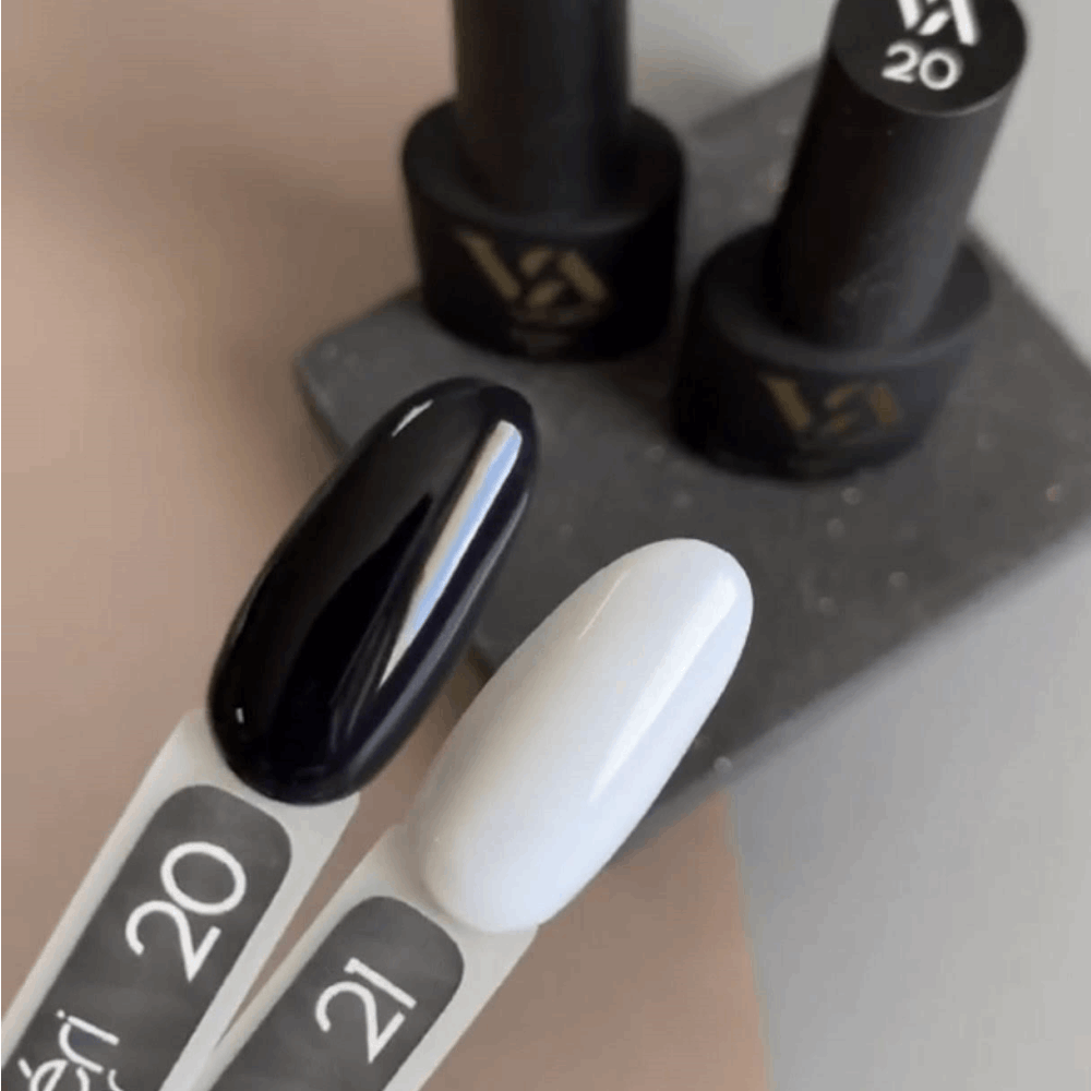 Gel Polish White &amp; Black Valeri White / Black 6ml