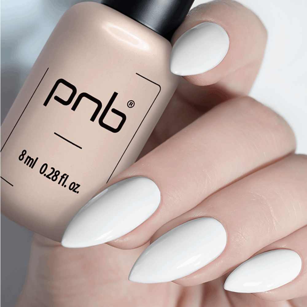 Gel Polish White &amp; Black PNB white 001 8ml