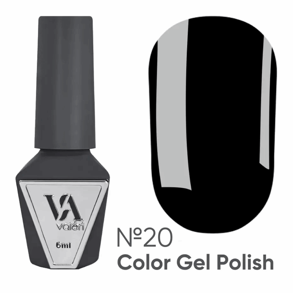 Gel Polish White &amp; Black Valeri Black 6ml