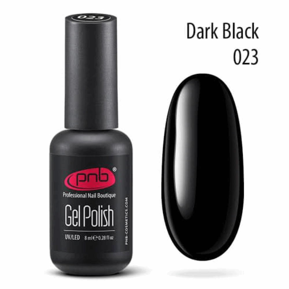 Gel Polish White &amp; Black PNB Black 023 8ml