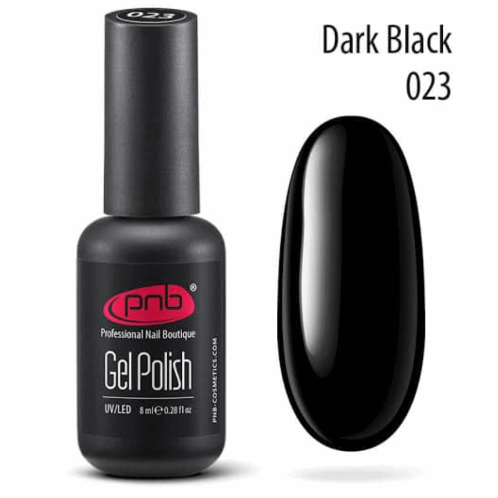 Gel Polish White &amp; Black PNB Black 023 8ml