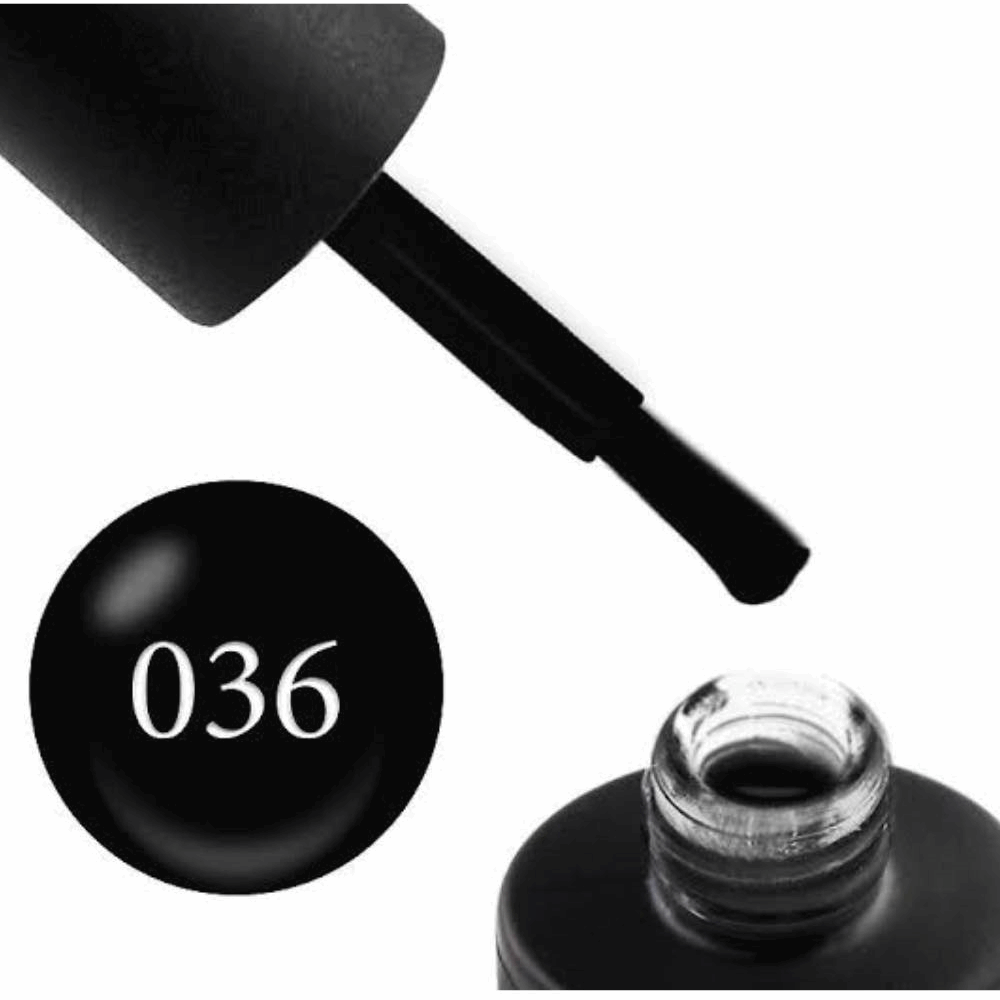 Gel Polish White &amp; Black Couture Colour  black 9ml