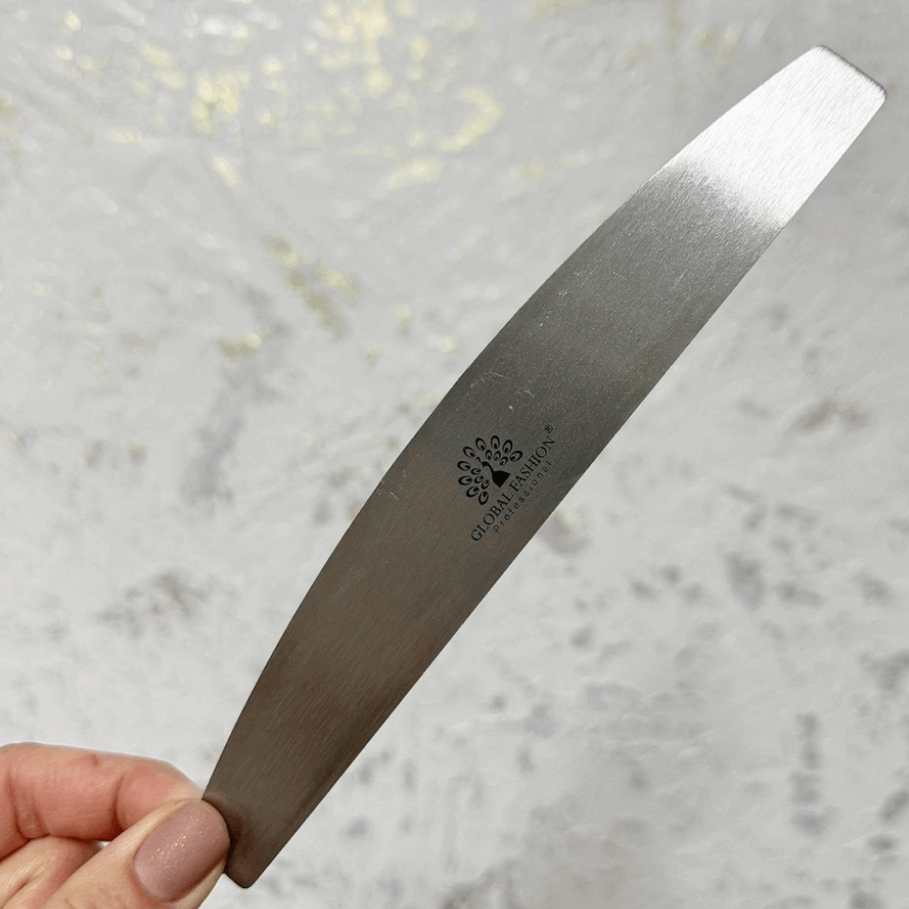 METAL BASE Global fashion metal file base for manicure cemicircle