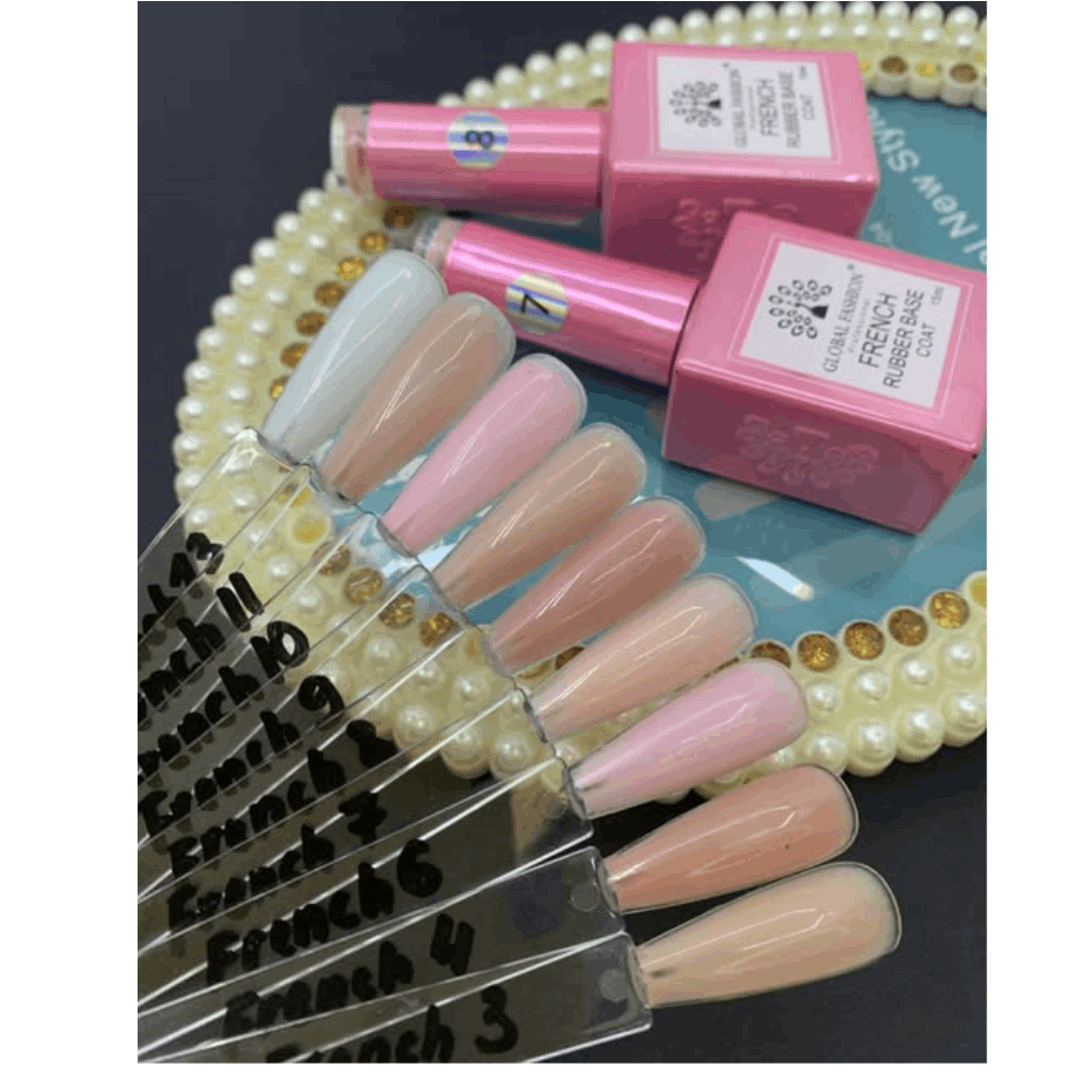 Camouflage &amp; Fiber base coats Global Fashion French rubber base Coat 15ml