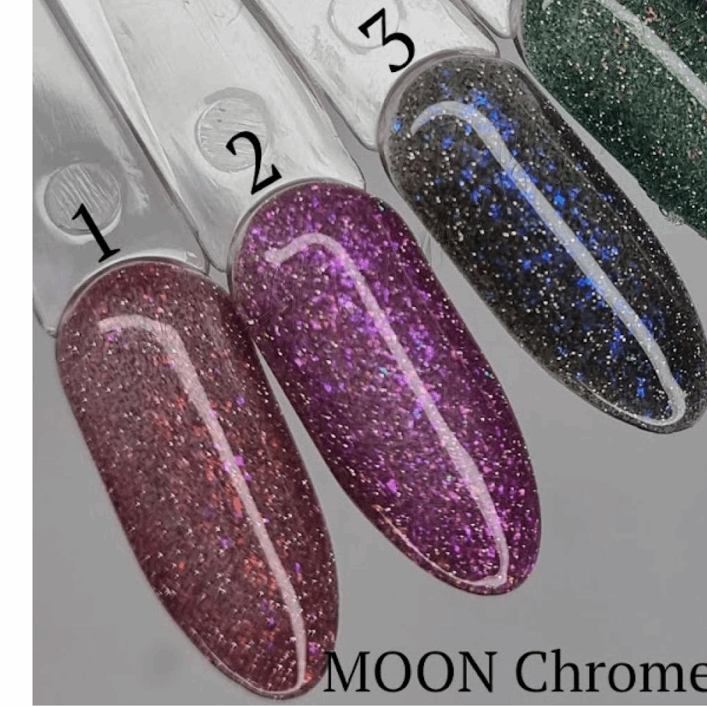 Gel Polish Cat Eye &amp; Disco MOON Chrome Flake Reflective gel polish 8 ml